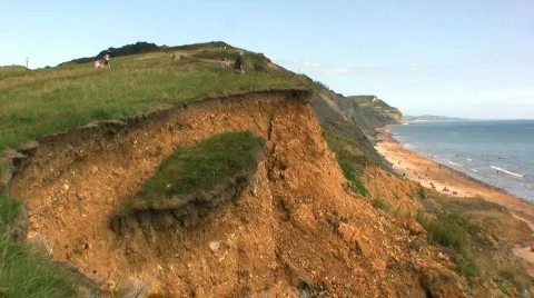 Coastal Erosion Stock Footage 498204