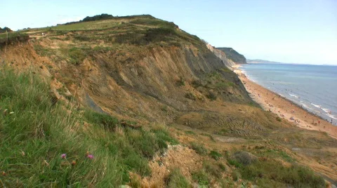 Coastal Erosion Stock Footage 498845