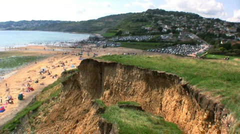 Coastal Erosion Stock Footage 498853