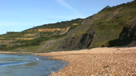 Coastal Erosion  Stock Footage 498975