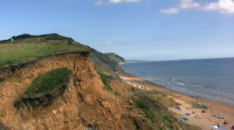 Coastal Erosion  Stock Footage 499038