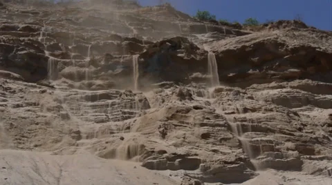 Coastal erosion Stock Footage 27238749