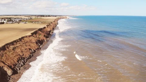 Coastal   Erosion  Stock Footage 125036890