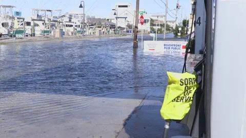 Coastal Flooding Stock Footage 164810767