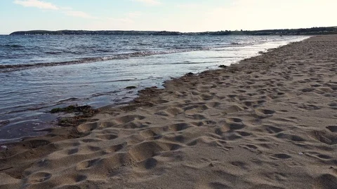 Coastal footage with waves Stock Footage 93095586