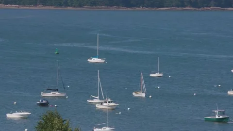 Coastal Harbor Stock Footage 134740244