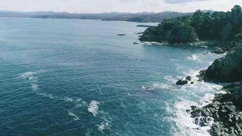 Coastal Headland Aerials Stock Footage 76432063