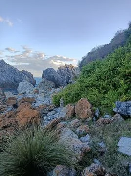Coastal Hike Stock Photos