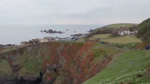 Coastal Landscape Beaches and Cliffs- 4K Stockbeeldmateriaal 153304058