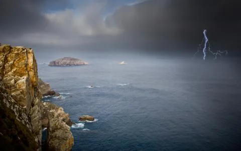 Coastal landscape Stock Photos