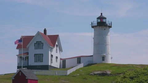 Coastal Lighthouse Stock Footage 134740180