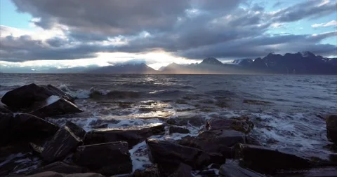 Coastal line sunset Stock Footage 188561649