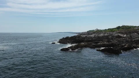 Coastal Maine Waves Stock Footage 278525341