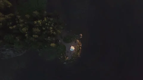 Coastal part with a building. Stock Footage 149108013