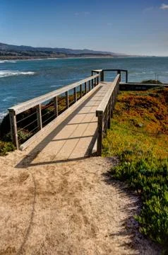 Coastal pathway Stock Photos