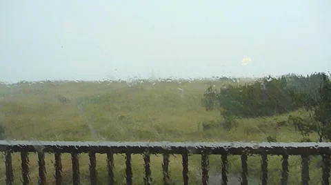 Coastal Rain Storm Stock Footage 5459699