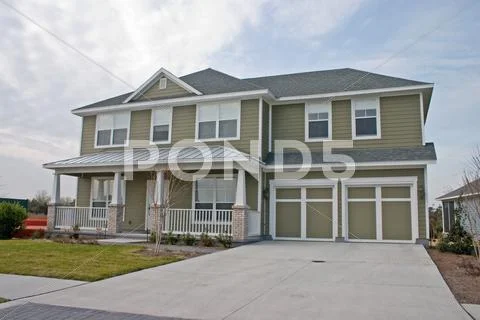 Coastal Residential Home Stock Photos