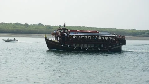 Coastal River Transport with Speedboats and Small Boat Stock Footage 331663204