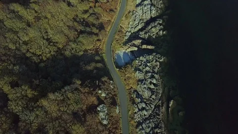 Coastal Road Stock Footage 99154592