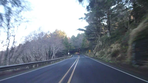 Coastal Road Trip Time Lapse Stock Footage 34260658