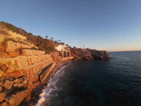 Coastal rocky landscape Stock Footage 302583383