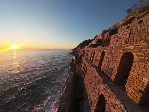 Coastal rocky landscape Stock Footage 302584321