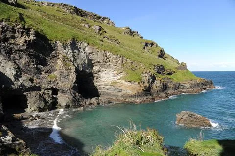 Coastal scenery, Cornwall Stock Photos