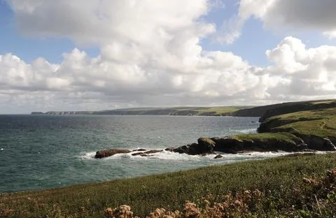 Coastal scenery, Cornwall Stock Photos