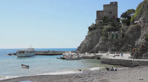 Coastal Scenes of Monterosso (29 of 32) Stock Footage 32135136