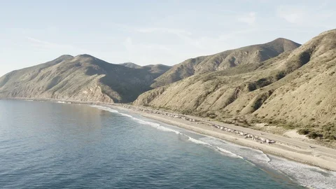 Coastal Shots by highway Stock Footage 129275028