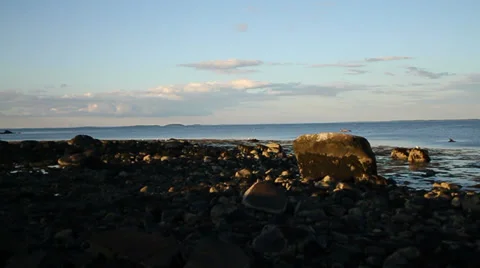 Coastal sunset Stock Footage 29656113