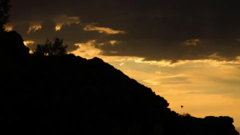 Coastal sunset Stock Photos