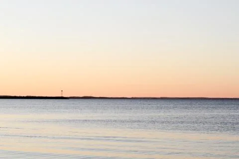 Coastal sunset Stock Photos