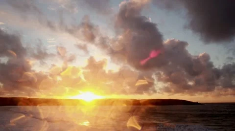 Coastal Sunset Timelapse 스톡 동영상 10892813