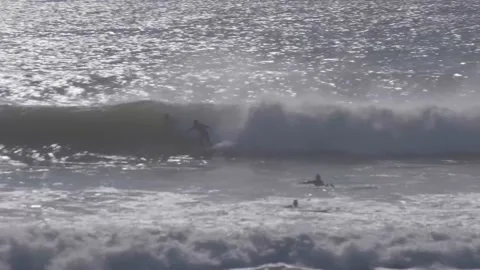 Coastal Surfers Stock Footage 134742012