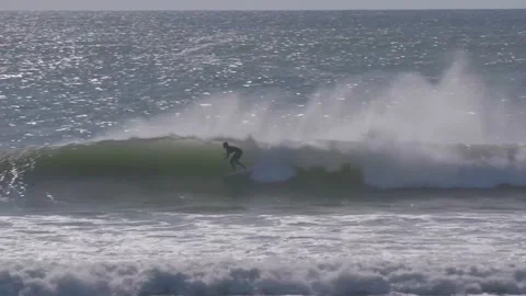 Coastal Surfers Stock Footage 134742133