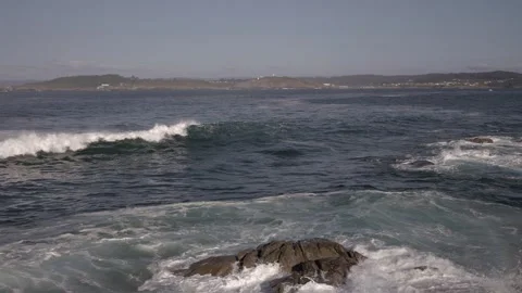 Coastal Symphony: The Wave's Approach Stock Footage 262007528