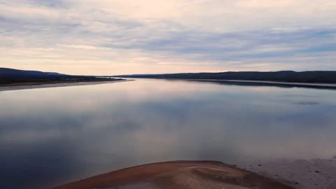 Coastal tidal estuary Video stock 160443571