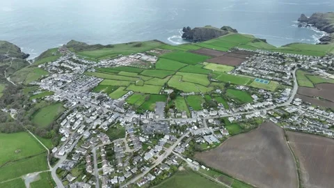 Coastal Town Stock Footage 307872792