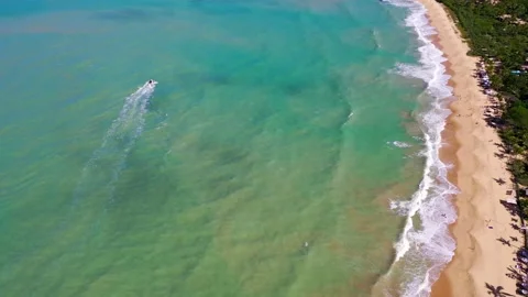 Coastal tropical aerial view Stock Footage 205882813