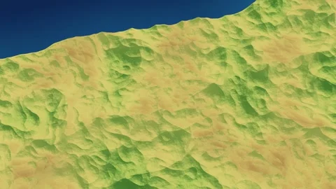 Coastal Vegetation NDVI Index Map Dune Scrub Greenness Oblique Aerial Remote Stock Footage 344529072