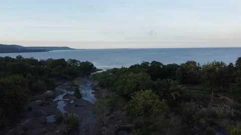 Coastal video footage using drones Video stock 237291044