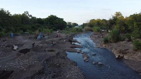 Coastal video footage using drones Video stock 237415781