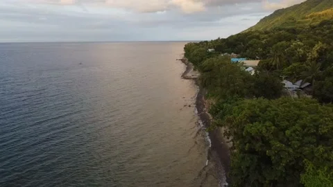 Coastal video footage using drones Video stock 237416669