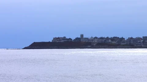 Coastal View at Beach During The Winter Stock Footage 45368797