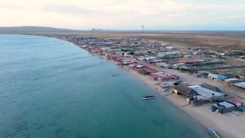 Coastal View of Cabo de la Vela at Dusk Stock Footage 330380472