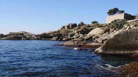 Coastal view of Roses in Spain Stock Footage 74176796