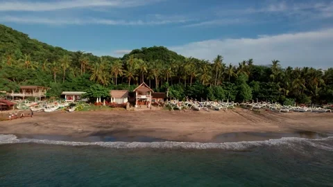 Coastal View of Virgin Beach in Bali 스톡 동영상 337776326