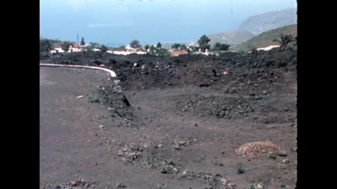 Coastal Volcanic Terrain Stock Footage 278331929