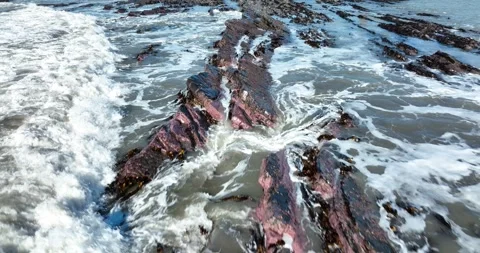 Coastal Waves Stock-Footage 264837904